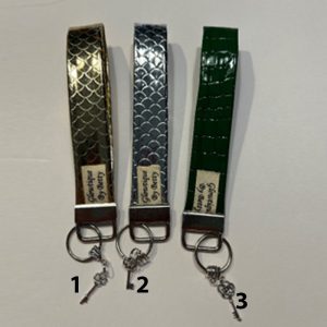 Key Chain Wristlets of Satin Material