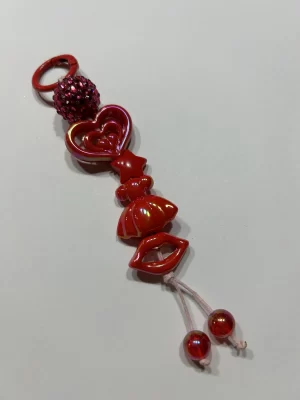 5 1/2” Red bag dangle