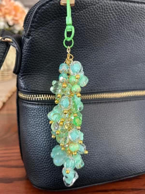Green 7 Purse Dangle