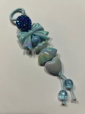 5 1/2" Blue bag dangle