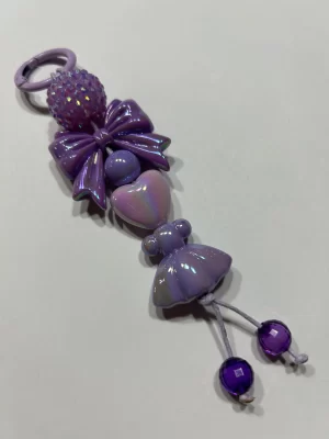 5 1/2" purple bag dangle