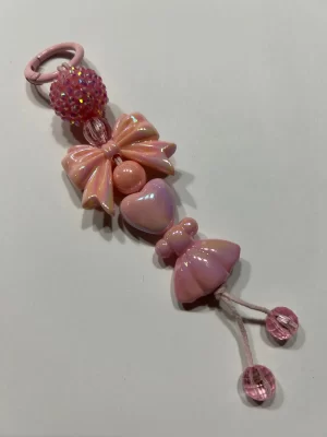 5 1/2" Pink bag dangle