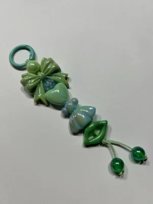 5 1/2" green bag dangle