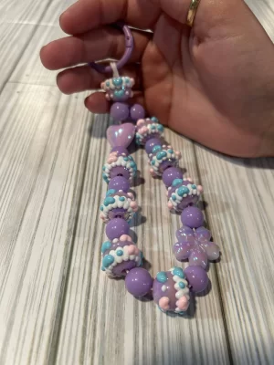 7" Purple backpack dangle